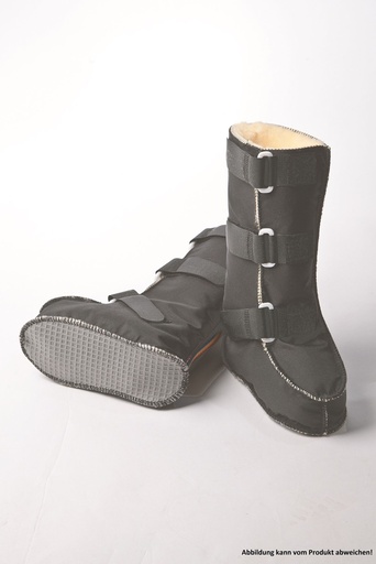 ORGATERM Reha-Stiefel mit Nylonbezug, Laufsohle und Klettverschluss anthrazit