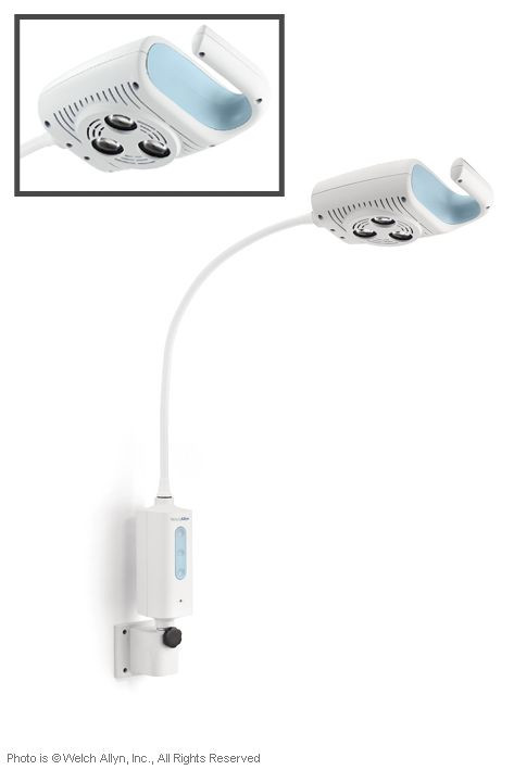 WELCH ALLYN GS 600 LED-Untersuchungs- und Behandlungsleuchte mit Tisch-/Wandbefestigung
