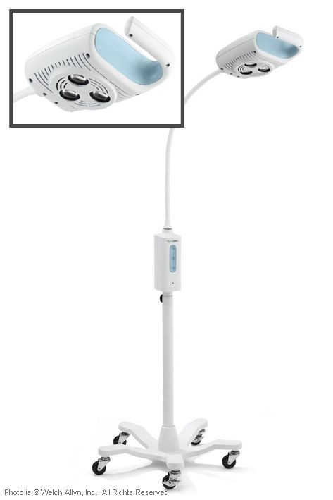 WELCHALLYN GS 600 LED examination and treatment light with mobile stand