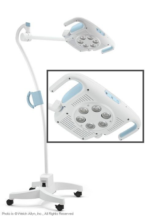WelchAllyn GS 900 large LED treatment light with mobile stand