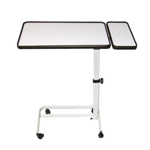 [13524-01] MEGRO Multifunction side table white, with additional shelf