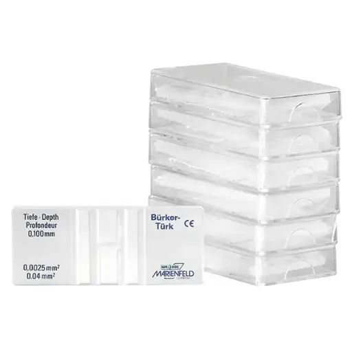 [13881-01] SERVOPRAX Counting chambers Bürker Türk, double ruling