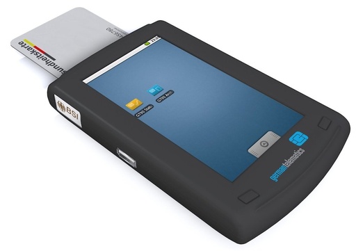 [13892-01] GERMAN TELEMATICS eHealth Terminal GT90 mobil „touch“ schwarz 4,3“