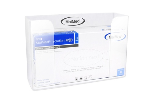 [14596-01] MAIMED Wandhalter aus Acryl mit Feder für Handschuhboxen ohne Befestigungsmaterial