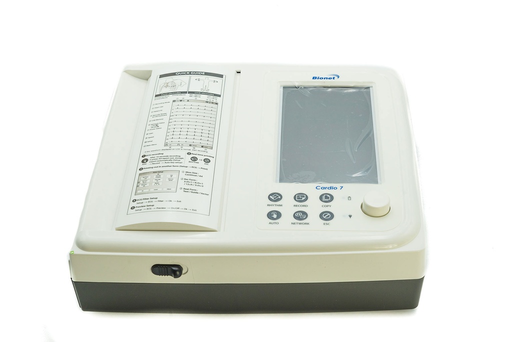BIONET Cardio 7 - 12 channel resting ECG with 7" touchscreen