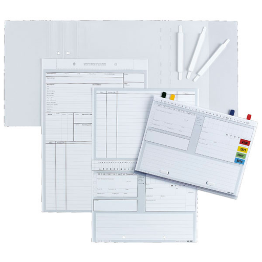 [19371-01] MED+ORG ALPHAnorm Index cards DIN 5 landscape General practice, Standard