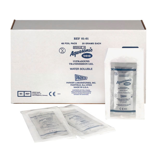 PARKER Aquasonic Pads, steril, 48 Beutel à 20 g