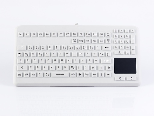 [21009-02] GETT InduProof Advanced robuste, wasser- und staubgeschützte Tastatur mit Touchpad grau