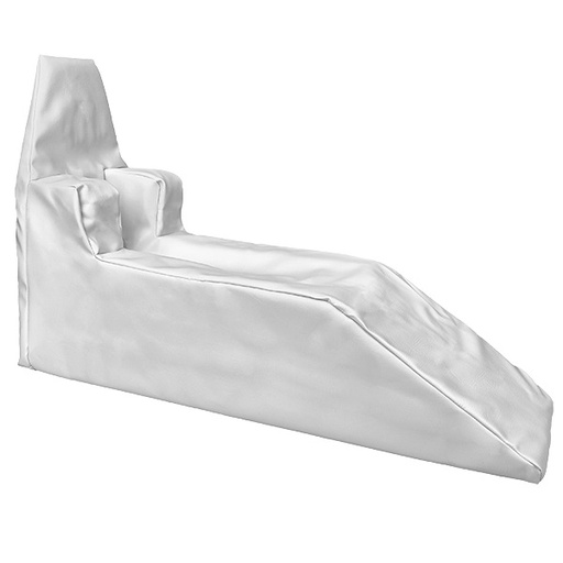 [21174-01] SERVOPRAX Artificial leather cover for leg elevation splints white