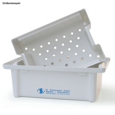 [19774-01] DR. SCHUMACHER Instrument Disinfection Tub 1 Liter white plastic