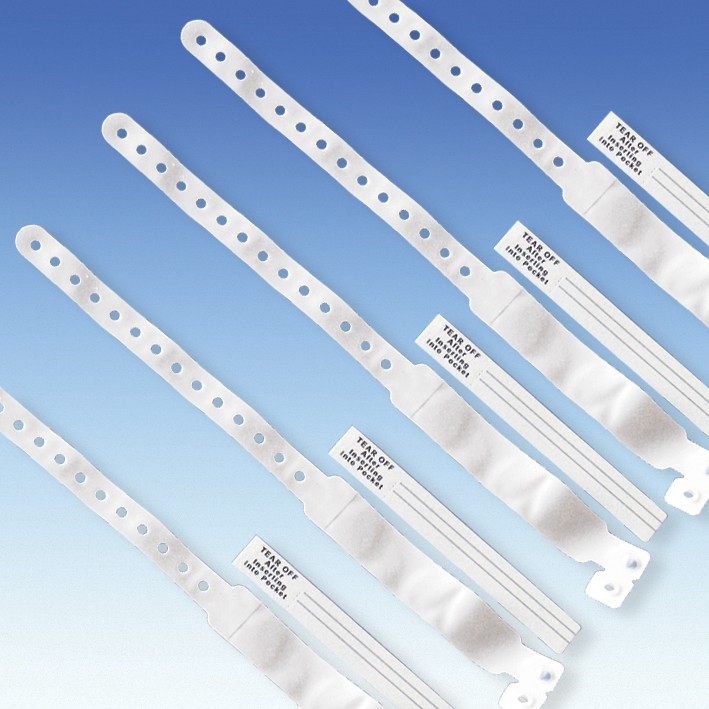 MEGRO Patient identification wristbands Standard, white