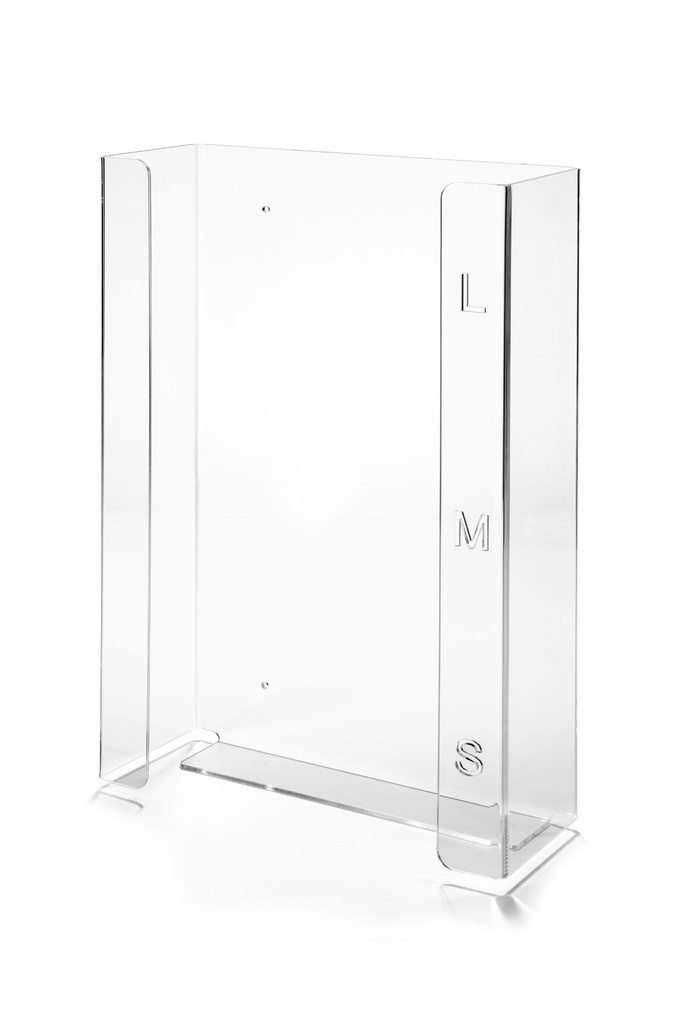 MEDDAX Glove holder Trio Flat Acrylic XT transparent 238 x 392 x 93 mm
