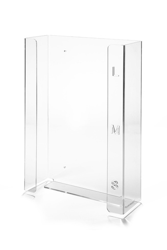 [21871-01] MEDDAX Handschuhhalter Trio Flat Acryl XT transparent 238 x 392 x 93 mm
