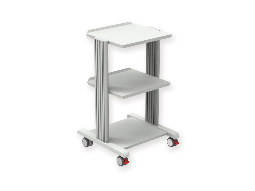 GIMA Smart Cart Regalwagen 80 cm Höhe RAL7035