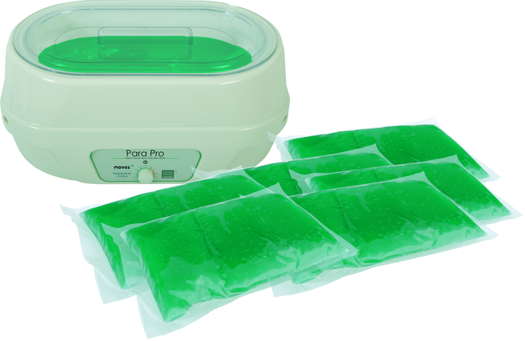 MVS MoVeS Para Pro Wachsheißbad +  6 Paraffin Blöcke  (2.72 kg) - Tea Tree Green