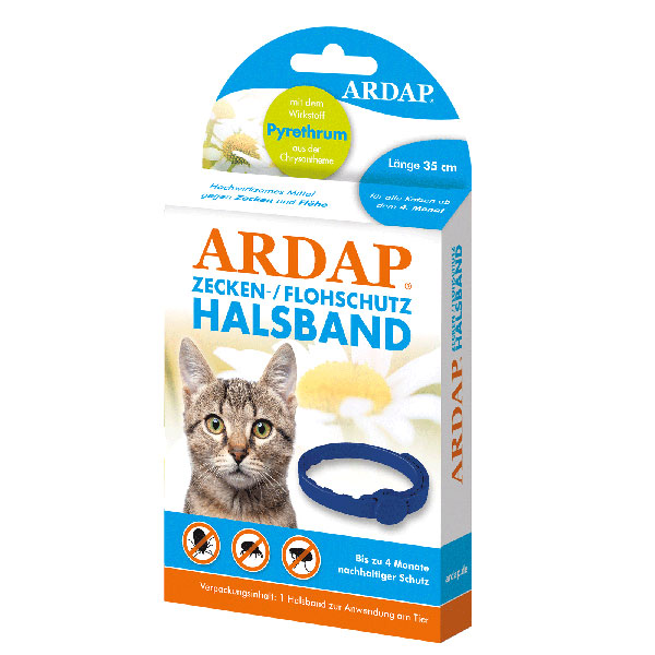 ARDAP Zecken- und Flohhalsband für Katze