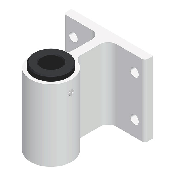 PROVITA Wandhalterung Aluminium, weiß beschichtet für Halogen Kombi-Leuchte