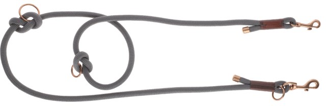KERBL Führleine Monte Carlo, grau / braun, 200 cm