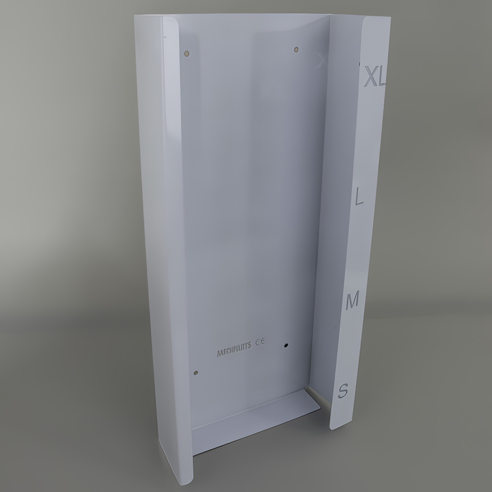 MEDDAX Edelstahl Handschuhhalter Quadro flat B-Ware