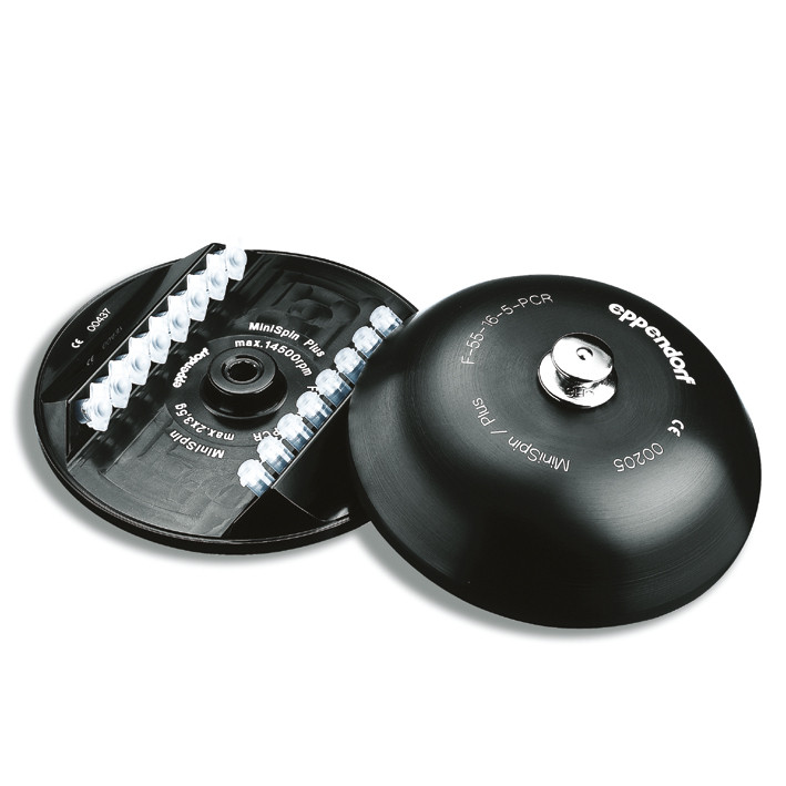 EPPENDORF PCR-Gefäßstreifen-Rotor F-55-16-5-PCR komplett mit Rotordeckel