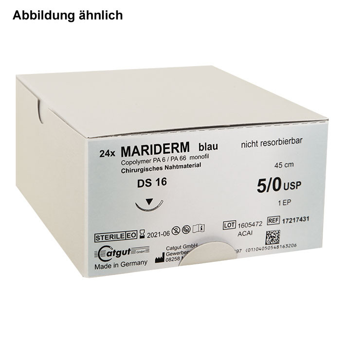 MARIDERM MARIDERM DS 24 3/0=2, blau, monofil,45 cm