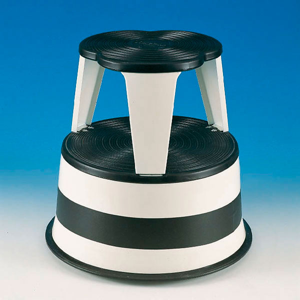 SERVOPRAX Roller step stool made of steel