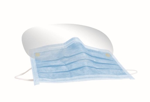 [17165-01] EURONDA Monoart Protection 3 Face mask with elastic loops and eye shield blue