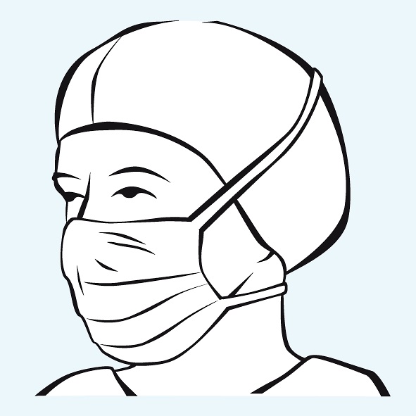 HARTMANN Foliodress mask Comfort Special Anti splash grün