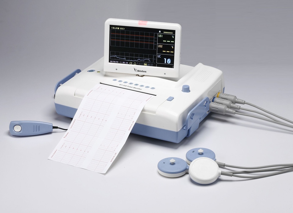 BISTOS BT-350 LCD Twin fetal monitor with 7" LCD
