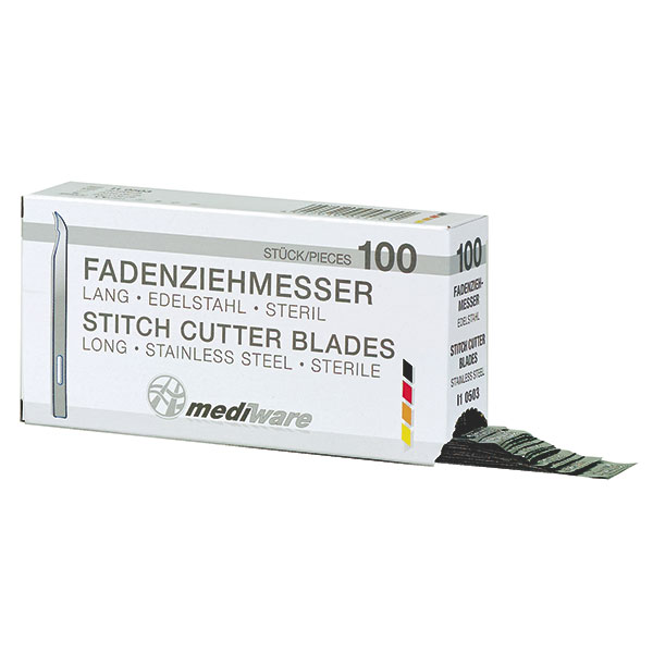 MEDIWARE Fadenziehmesser Lang, 110 mm