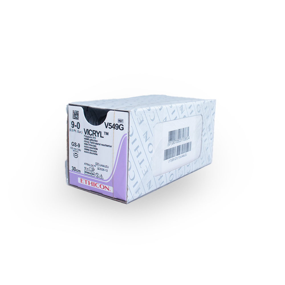 Ethicon Vicryl violet braided, 9-0; 2XGS9; 0.3