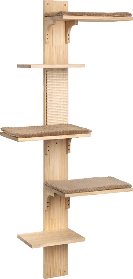 KERBL Wandkratzbaum Timber, 150 cm