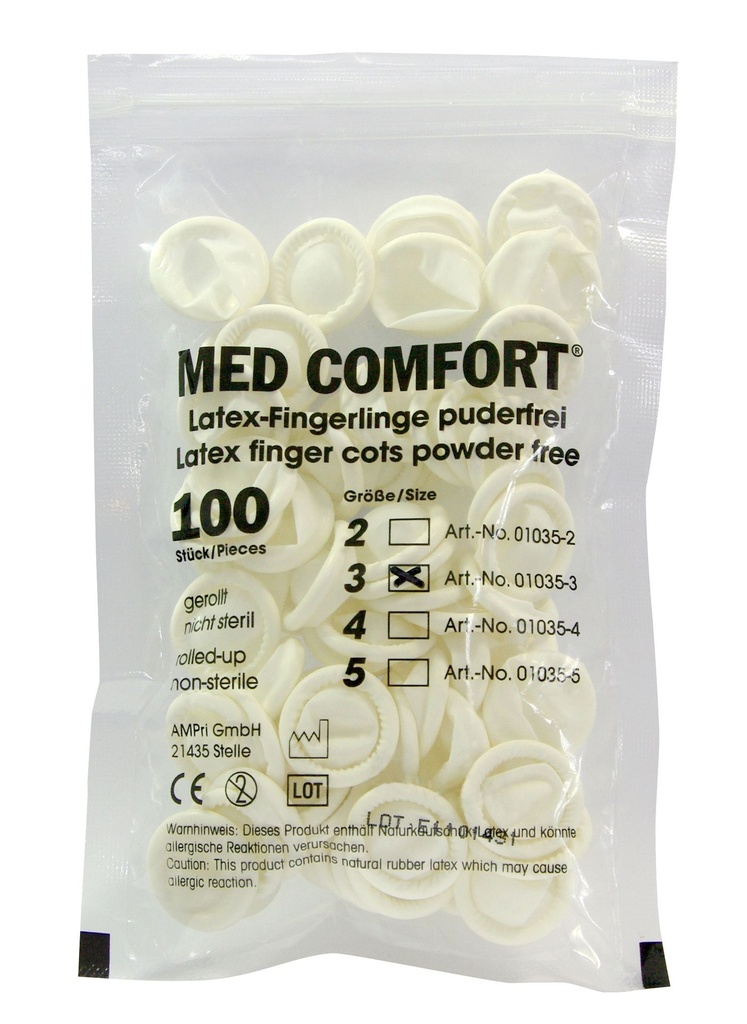 AMPRI MED - COMFORT Finger cots Latex