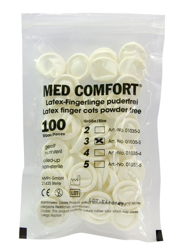 AMPRI MED - COMFORT Finger cots Latex