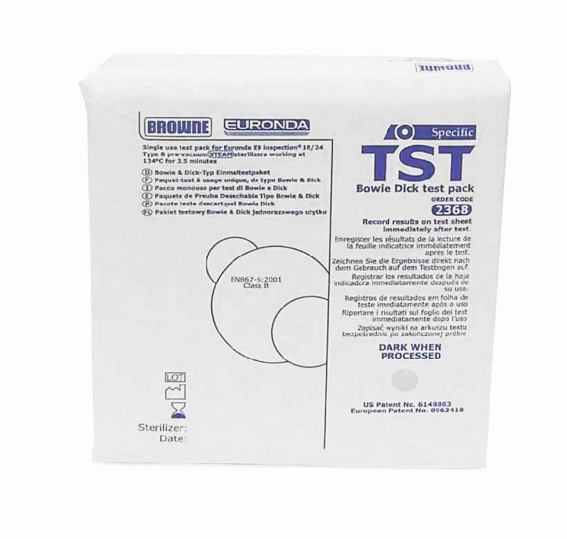 EURONDA Bowie & Dick Dampfdurchdringungstest für Autoklaven