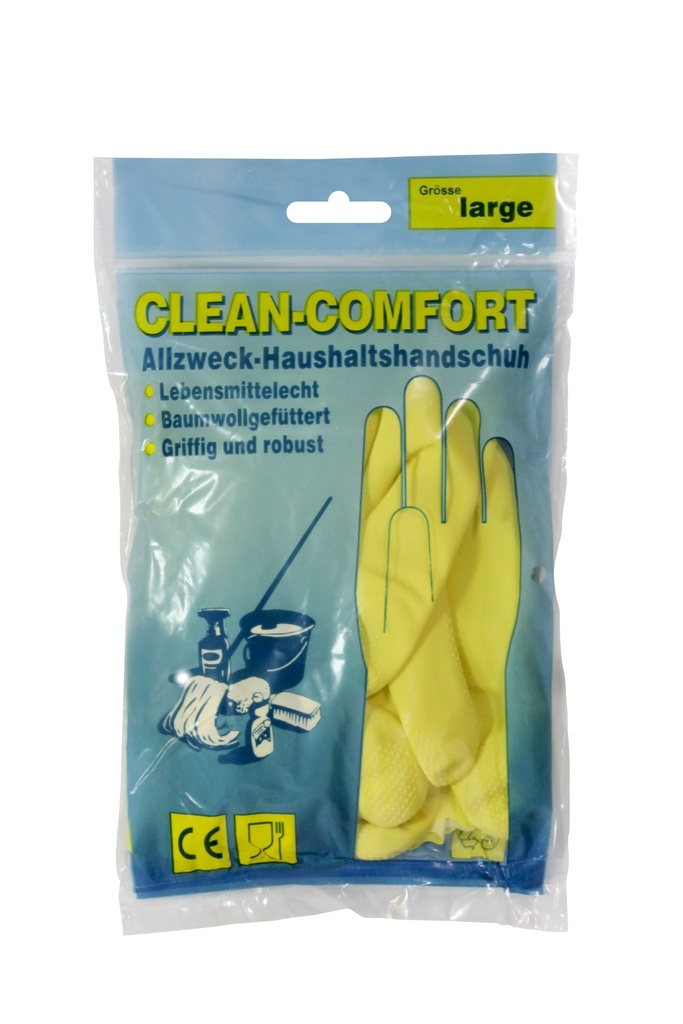 AMPRI Clean Comfort Haushaltshandschuhe gelb
