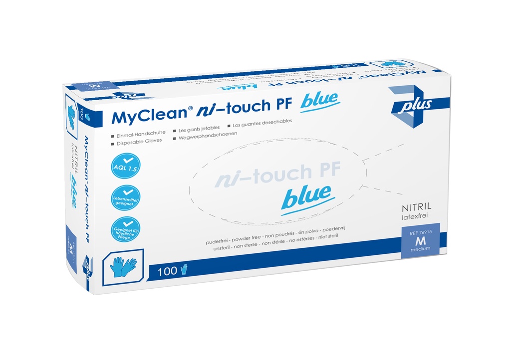MAIMED MyClean ni-touch blue PF Nitril