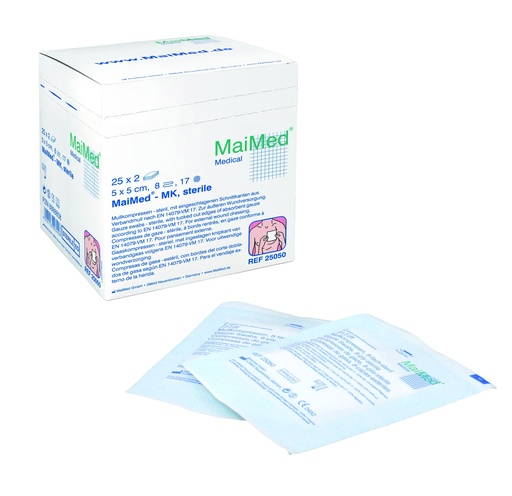 MAIMED MK Gauze compresses 12 ply sterile