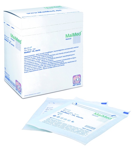 MAIMED VK Non-woven compresses 6-ply sterile