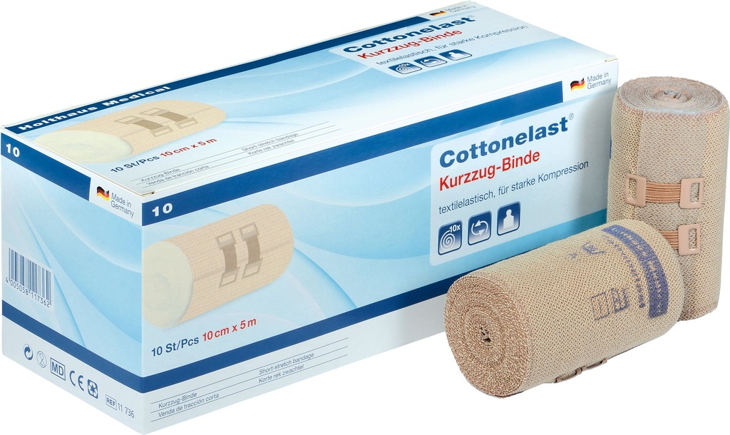 HOLTHAUS Cottonelast Kurzzug-Binde Klinikpackung