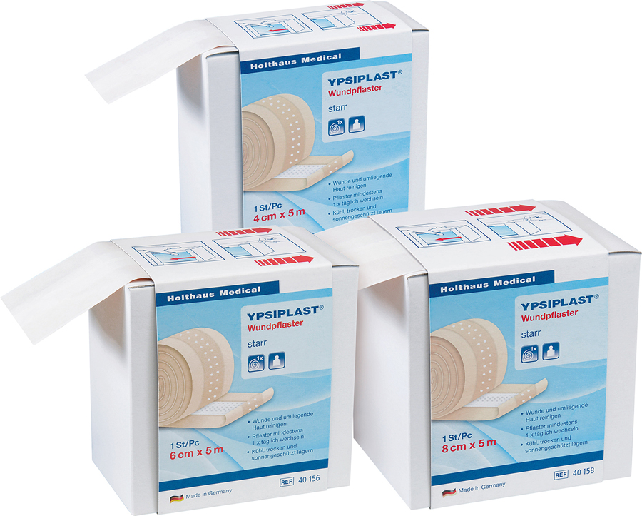 HOLTHAUS YPSIPLAST Wundpflaster starr Spenderbox