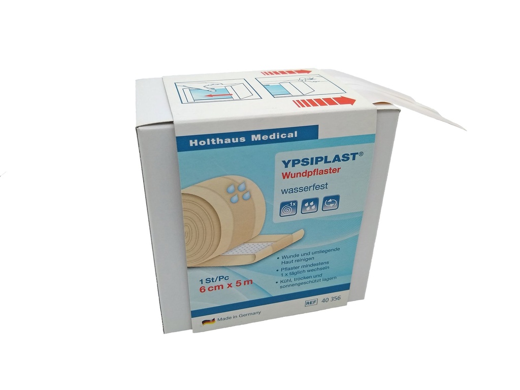 HOLTHAUS YPSIPLAST Wound plaster waterproof dispenser box